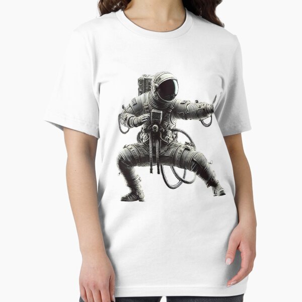 Item preview, Astronaut Doing Kung Fu Martial Art designed and sold by Kimberley King Art  King Art.