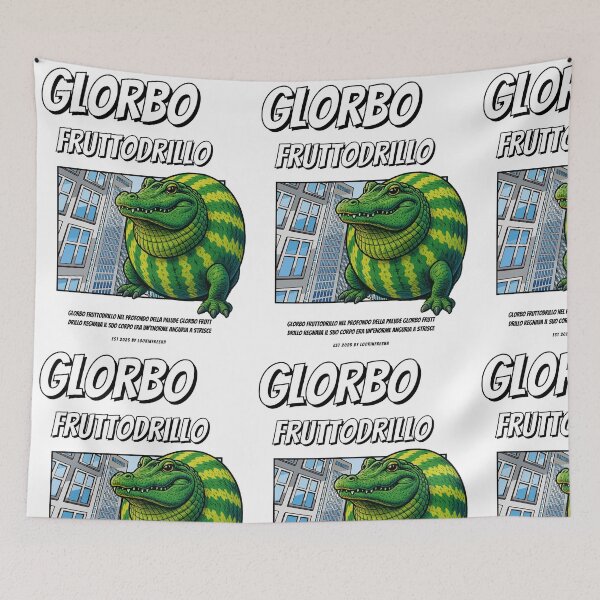 Item preview, Glorbo Fruttodrillo 90's Comic Style  (Italian Brainrot) designed and sold by LookinFreshh.