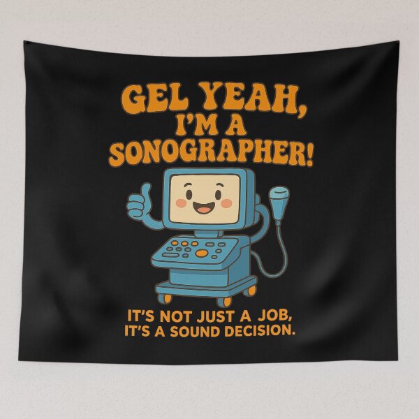 Item preview, Funny Sonographer Ultrasound Tech Quote for Medical Workers designed and sold by BunBuntheDog-.