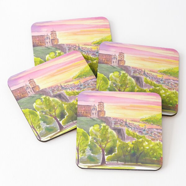 Item preview, Majestic Heidelberg Castle Overlooking Old Town and Neckar River designed and sold by artshop77.