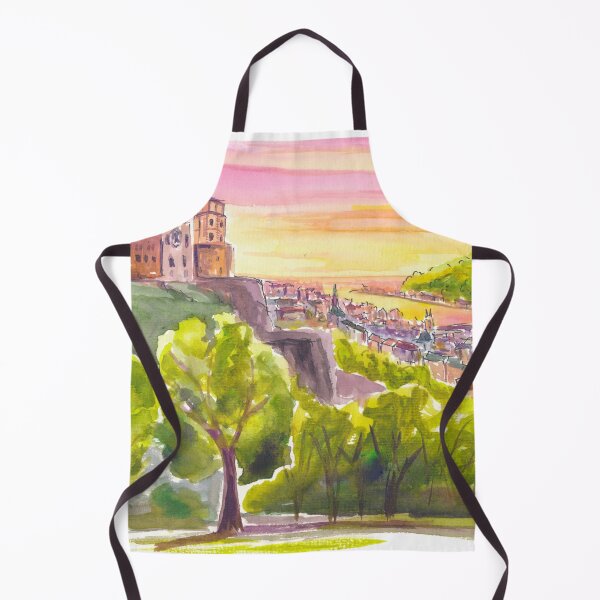 Item preview, Majestic Heidelberg Castle Overlooking Old Town and Neckar River designed and sold by artshop77.