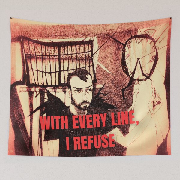 Item preview, With Every Line, I Refuse – Red Version designed and sold by Anomaly Effect.