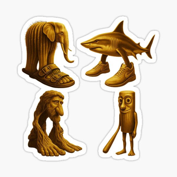 Item preview, Gold Italian Brainrot Sticker Pack designed and sold by LookinFreshh.