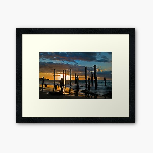 Port Willunga Sunset 1 Framed Art Print