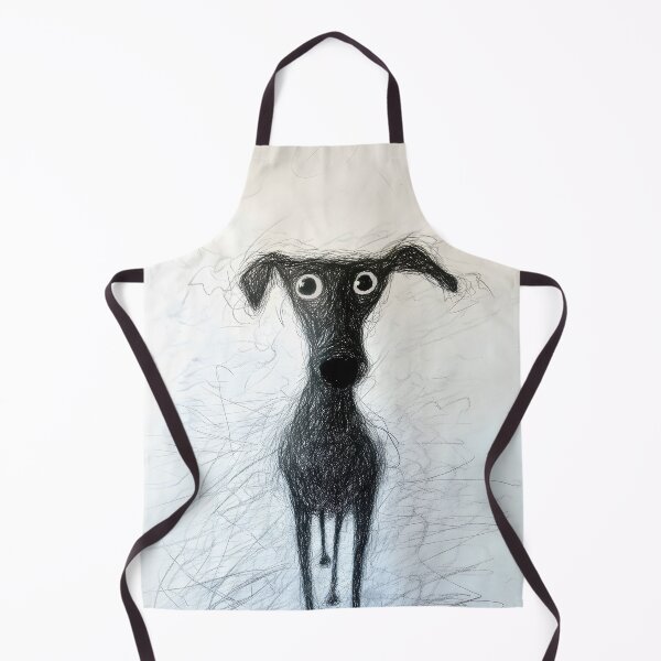 Item preview, Quirky Black Dog Art Print | Whimsical Greyhound Sketch | Minimalist Pet Wall Decor | Funny Dog Illustration | Modern Animal Poster designed and sold by nahinuke.