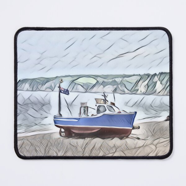 Item preview, Boat Resting At The Beach In Watercolour designed and sold by Fearless-Fox.