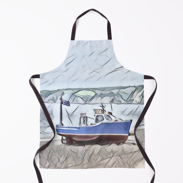 Item preview, Boat Resting At The Beach In Watercolour designed and sold by Fearless-Fox.