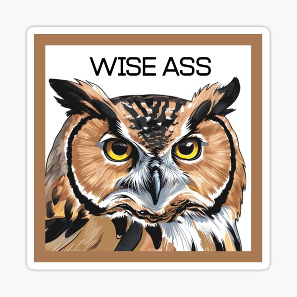 Item preview, Owel Wise Ass  designed and sold by PenRosePlanet.