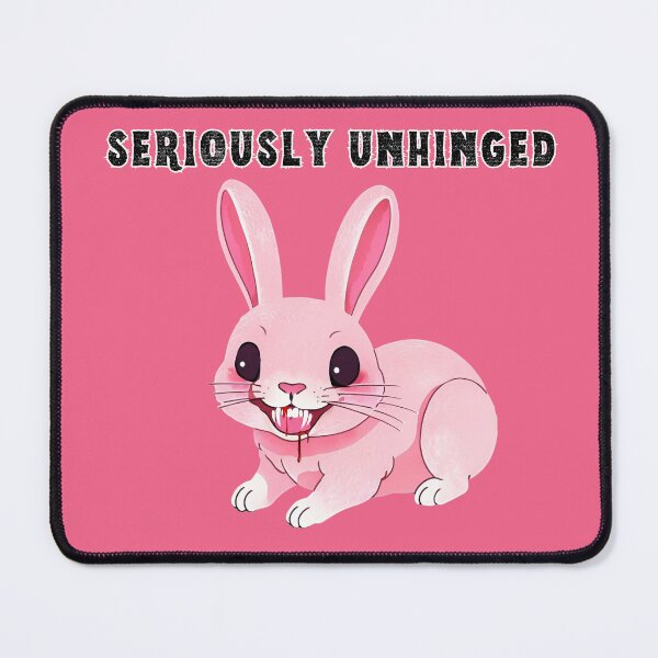 Item preview, Seriously Unhinged Bunny designed and sold by surlycakes.
