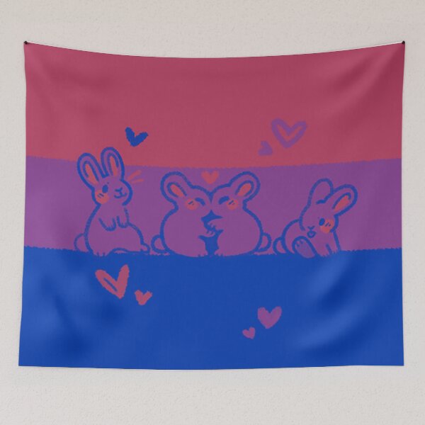 Item preview, Bisexual Bunny Pride Flag designed and sold by starsleeps.