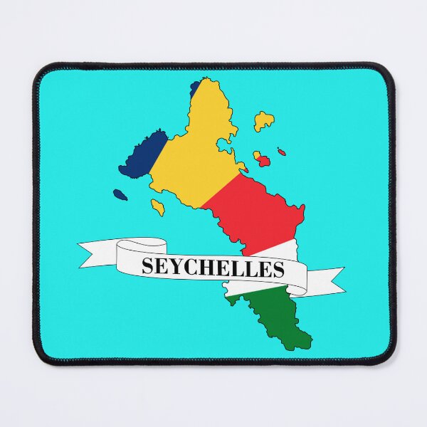 Item preview, Flag map of Seychelles designed and sold by visual adventures.