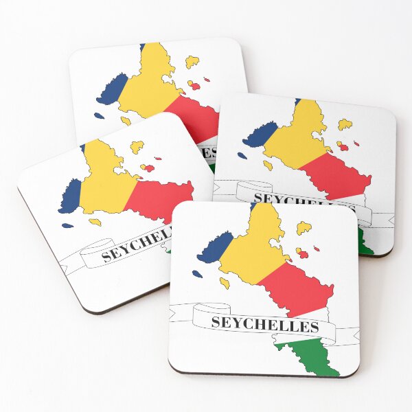 Item preview, Flag map of Seychelles designed and sold by visual adventures.