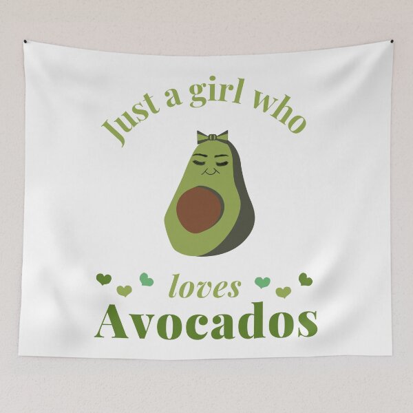 Item preview, Just a girl who loves avocados | Avocados | Cute Avocado | Gifts for Avocado Lovers designed and sold by Lindsay Marie Patterns.