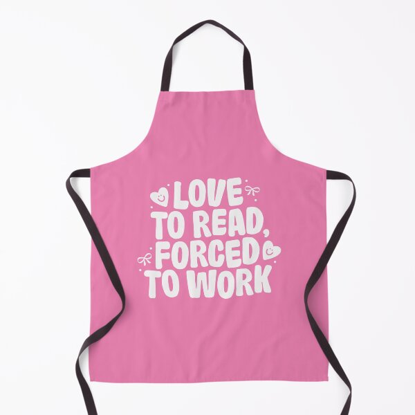 Item preview, Love To Read, Forced To Work designed and sold by katreadsitshop.