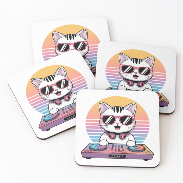 Item preview, A kawaii cat DJ.  designed and sold by ShounenGifts.