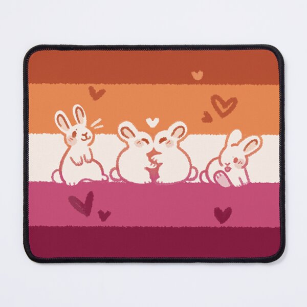 Item preview, Lesbian Bunny Pride Flag designed and sold by starsleeps.