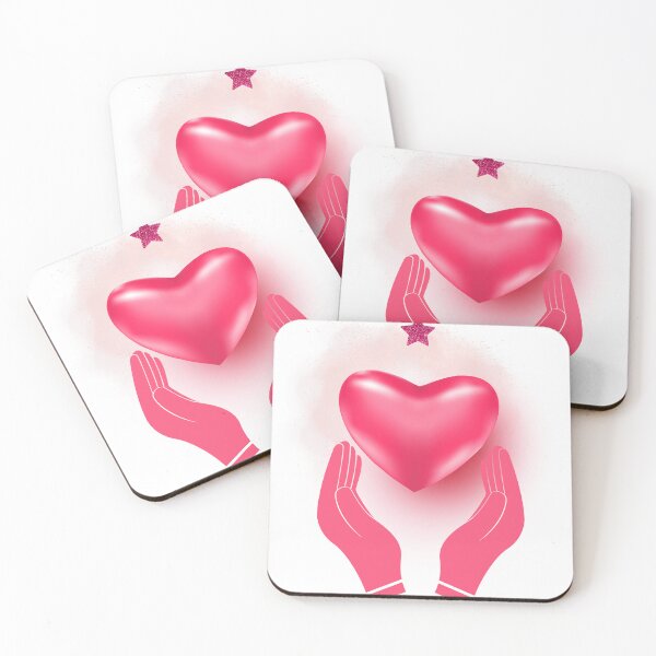 Item preview, Open Hands Holding a Heart pink designed and sold by Mind Empowerment Designs.