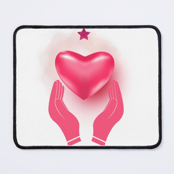 Item preview, Open Hands Holding a Heart pink designed and sold by Mind Empowerment Designs.