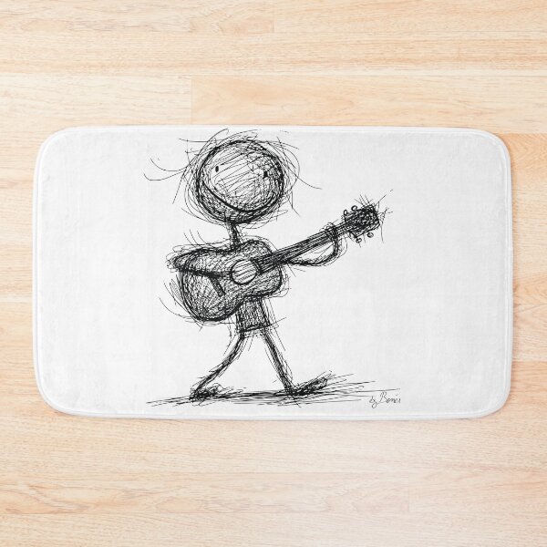 Item preview, Stickman Playing Spanish Guitar designed and sold by byBenci.