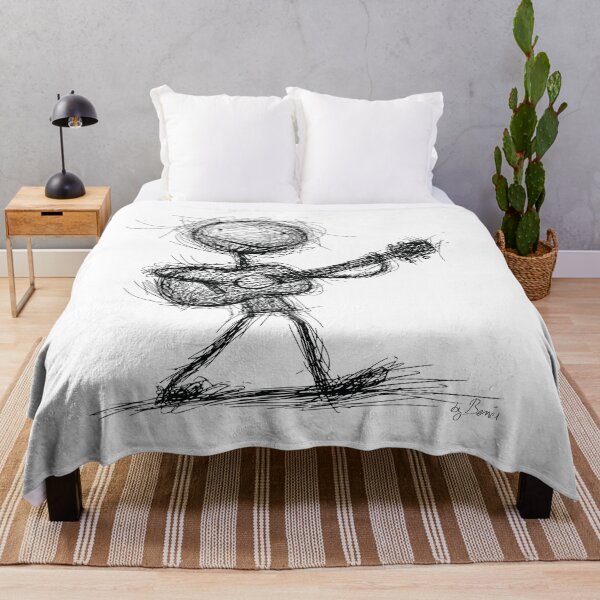 Item preview, Stickman Playing Spanish Guitar designed and sold by byBenci.