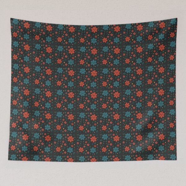 Item preview, Dark happy flowers designed and sold by CreativeDrift.