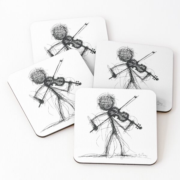 Item preview, Stickman Playing Violin designed and sold by byBenci.