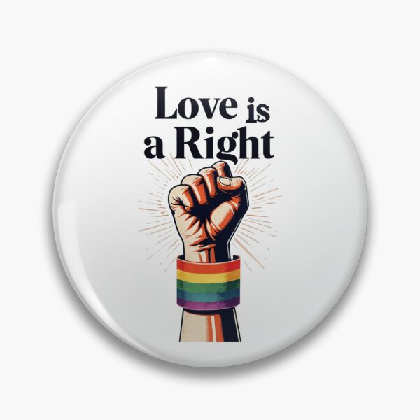 Item preview, Love is a Right – LGBTQ+ Equality Power Fist Design designed and sold by ZerotwoStudio.