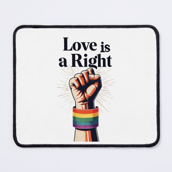 Item preview, Love is a Right – LGBTQ+ Equality Power Fist Design designed and sold by ZerotwoStudio.