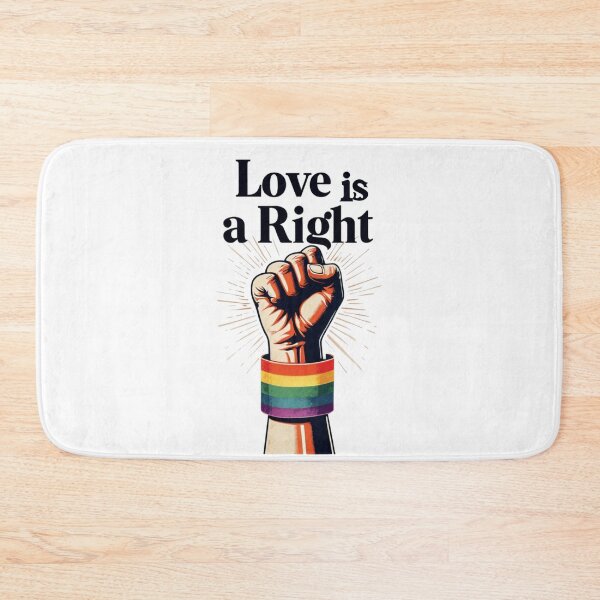 Item preview, Love is a Right – LGBTQ+ Equality Power Fist Design designed and sold by ZerotwoStudio.