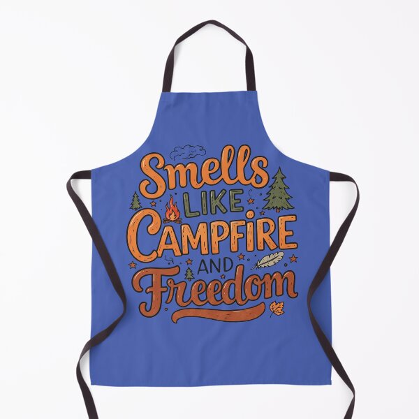 Item preview, Smells Like Campfire and Freedom – Retro Outdoor Camping Quote designed and sold by Fikuall.