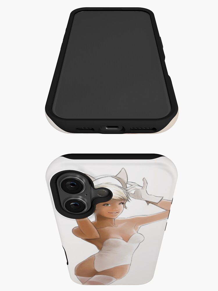 Aperçu 3 sur 4. Coque iPhone avec l'œuvre Catgirl blanche créée et vendue par fligans.