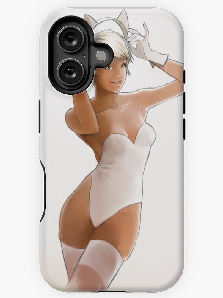 Aperçu 1 sur 4. Coque iPhone avec l'œuvre Catgirl blanche créée et vendue par fligans.