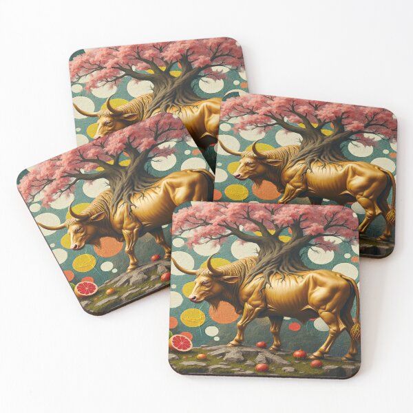 Item preview, Surreal Taurus Tree Bull Art designed and sold by MSRART.