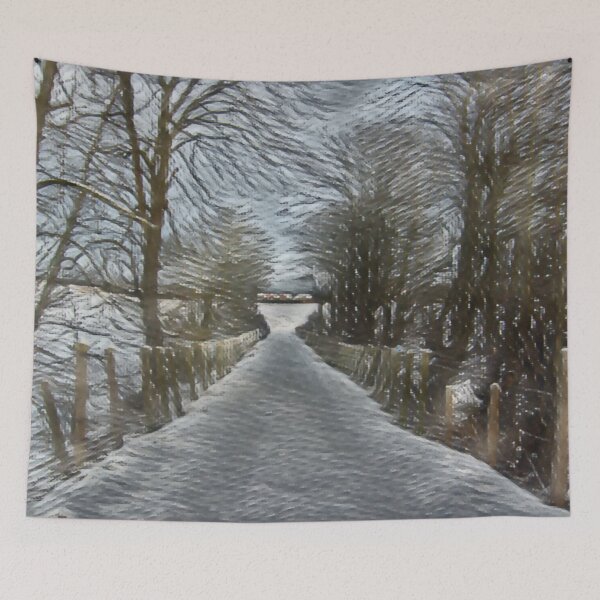 Item preview, Christmas Scene In Shades Of Blue designed and sold by Fearless-Fox.