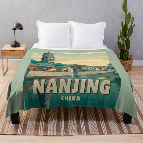 Item preview, A Vintage Travel Art of Nanjing - China designed and sold by GoodOldVintage.