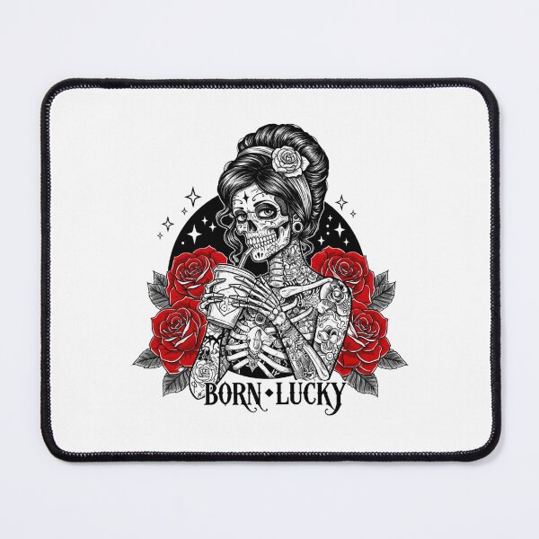 Item preview, Born Lucky - Good Vibes Positive Energy Design designed and sold by Colorful-Garden.