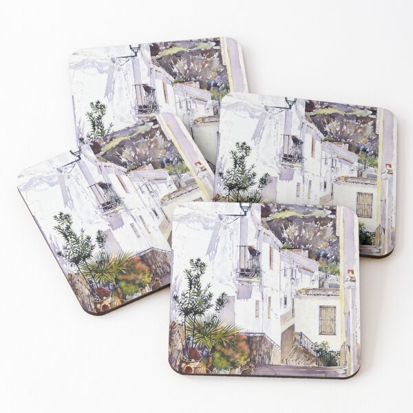 Item preview, Street of Ohanes in March, La Alpujarra, Almeria, Andalusia, Spain designed and sold by Margaret Merry.