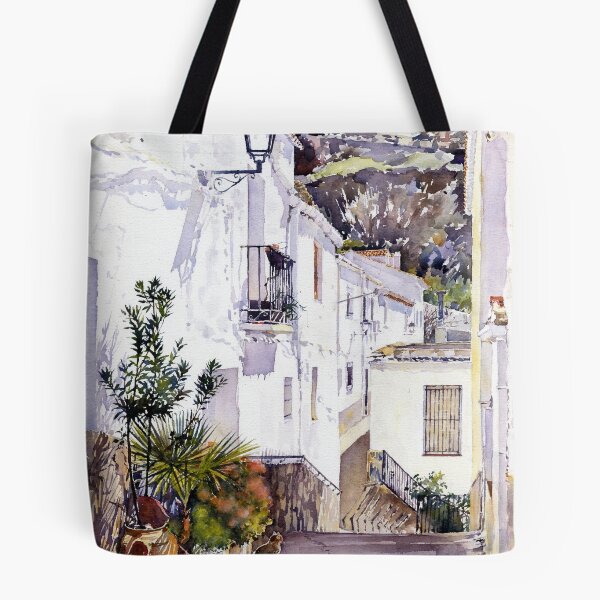 Item preview, Street of Ohanes in March, La Alpujarra, Almeria, Andalusia, Spain designed and sold by Margaret Merry.