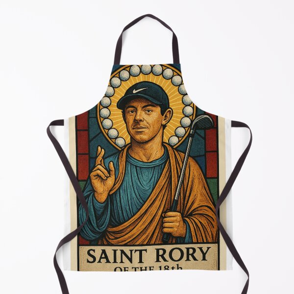 Item preview, Saint Rory of the 18th - Rory McIlroy Golf Art Print designed and sold by POD DYNASTY | Original Print On Demand T-Shirt Graphics.