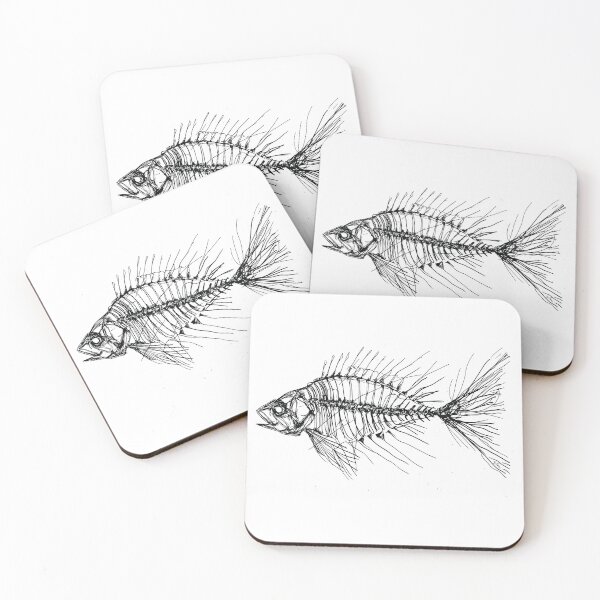Item preview, Fish bone ballpoint pen drawing designed and sold by byBenci.
