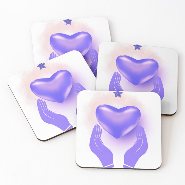 Item preview, Open Hands Holding a Heart Purple designed and sold by Mind Empowerment Designs.