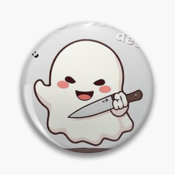 Artikelvorschau, "Cute Ghost with Knife – Boo-tiful but Deadly!" entworfen und verkauft von Nawin19979shop.