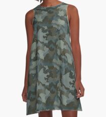 Soldier camouflage A-Line Dress