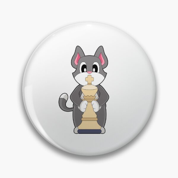 Artikelvorschau, Katze Schachfigur König Schach entworfen und verkauft von Snabdesign84.