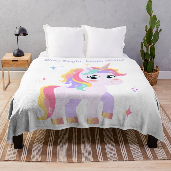 Item preview, Shine Bright, Magic Inside! - Cute Pastel Rainbow Unicorn Design designed and sold by AnnDesignStudio.
