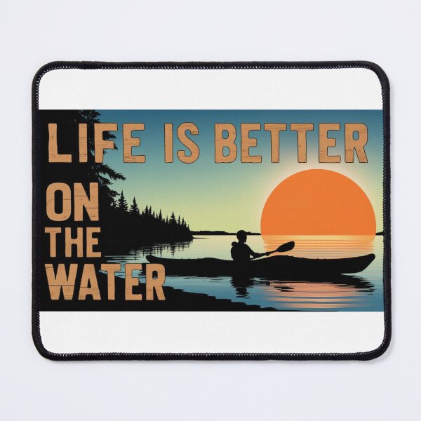 Item preview, Life is better on the water – Sunset kayaking in adventurous style designed and sold by StormArte.