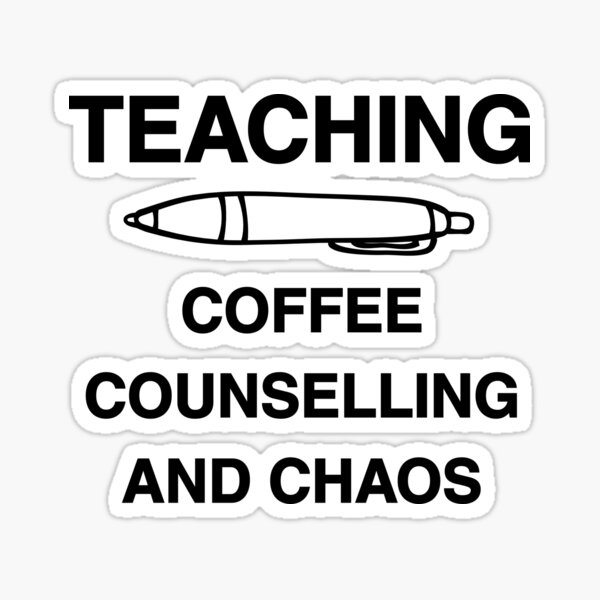 Aperçu de l'œuvre Enseignement - Café, conseil et chaos créée et vendue par DoingMaths.