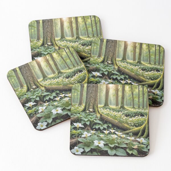 Item preview, White Trilliums In Springtime designed and sold by Maria Dryfhout.