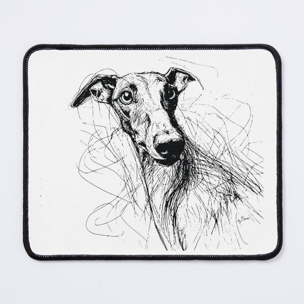 Item preview, Greyhound ballpoint pen drawing designed and sold by byBenci.