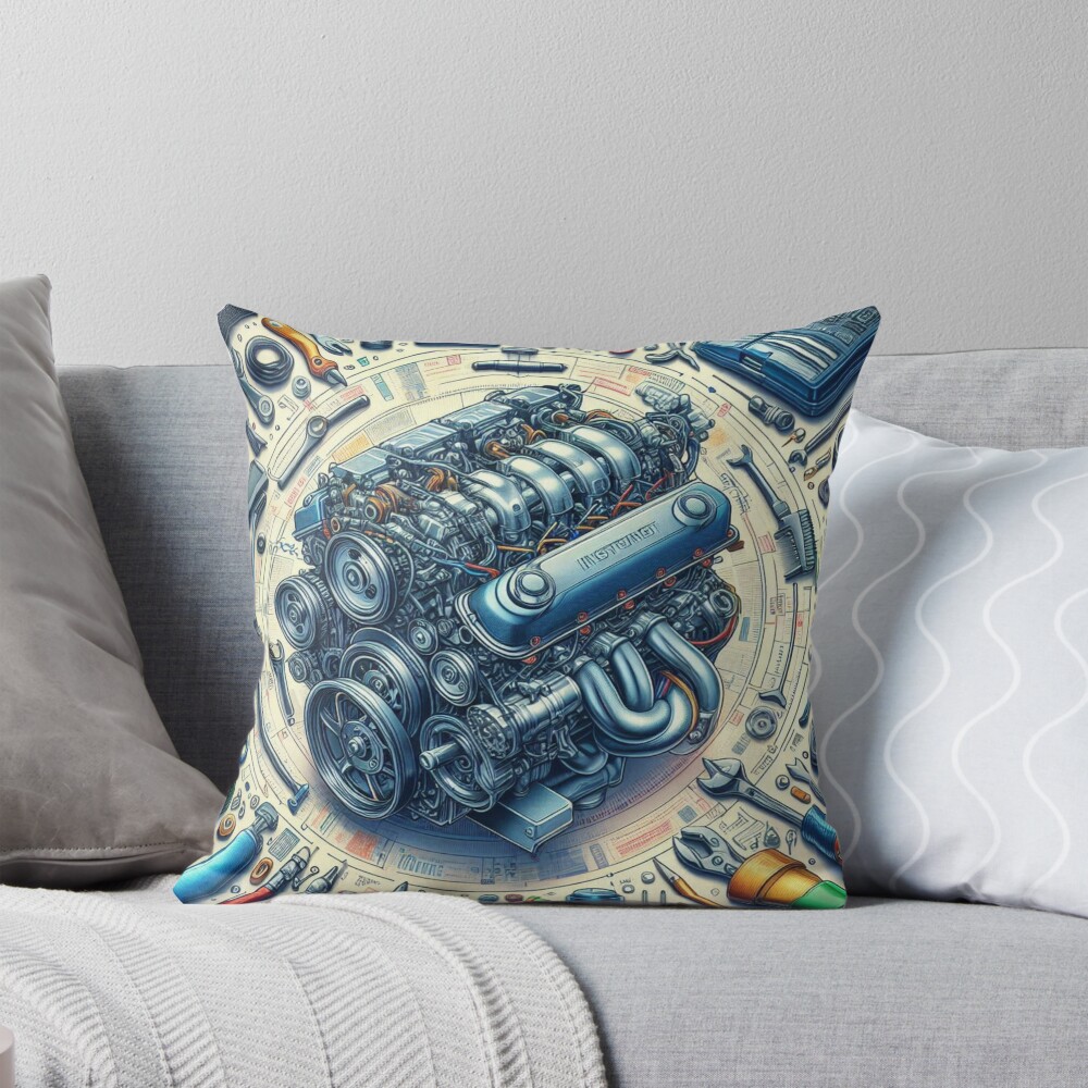 Item preview, Throw Pillow designed and sold by SpawnofSutur.
